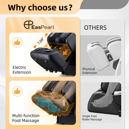 EasPearl massage chair electric extension multi-function foot massage