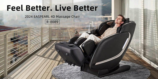 Discover EASPEARL Massage Chairs' Zero Wall Fit™ Space-Saving (No Damage To Wall) Technology - EasPearl