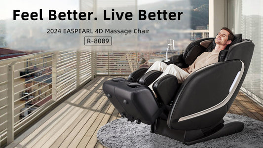 Discover EASPEARL Massage Chairs' Zero Wall Fit™ Space-Saving (No Damage To Wall) Technology - EasPearl
