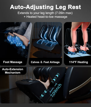 EasPearl® R8089 PRO - Shiatsu Stretch Massage Recliner with APP OTA Remote Controller