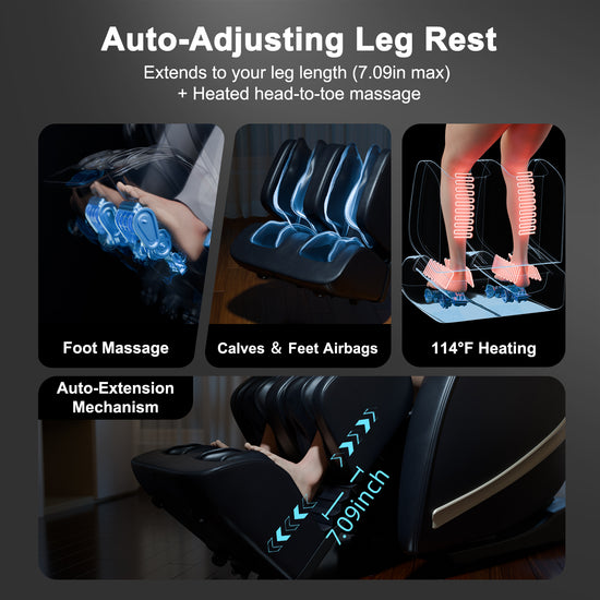 EasPearl® R8089 PRO - Shiatsu Stretch Massage Recliner with APP OTA Remote Controller