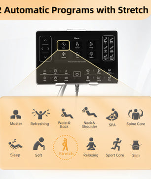 EasPearl® R8089  - Shiatsu Stretch Massage Recliner with Electric Footrest Extension