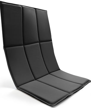 EasPearl® Back Pad & Seat Cushion for Massage Chair, Foam Cushion, Nylon Fabric, One Size Fits All (Black)