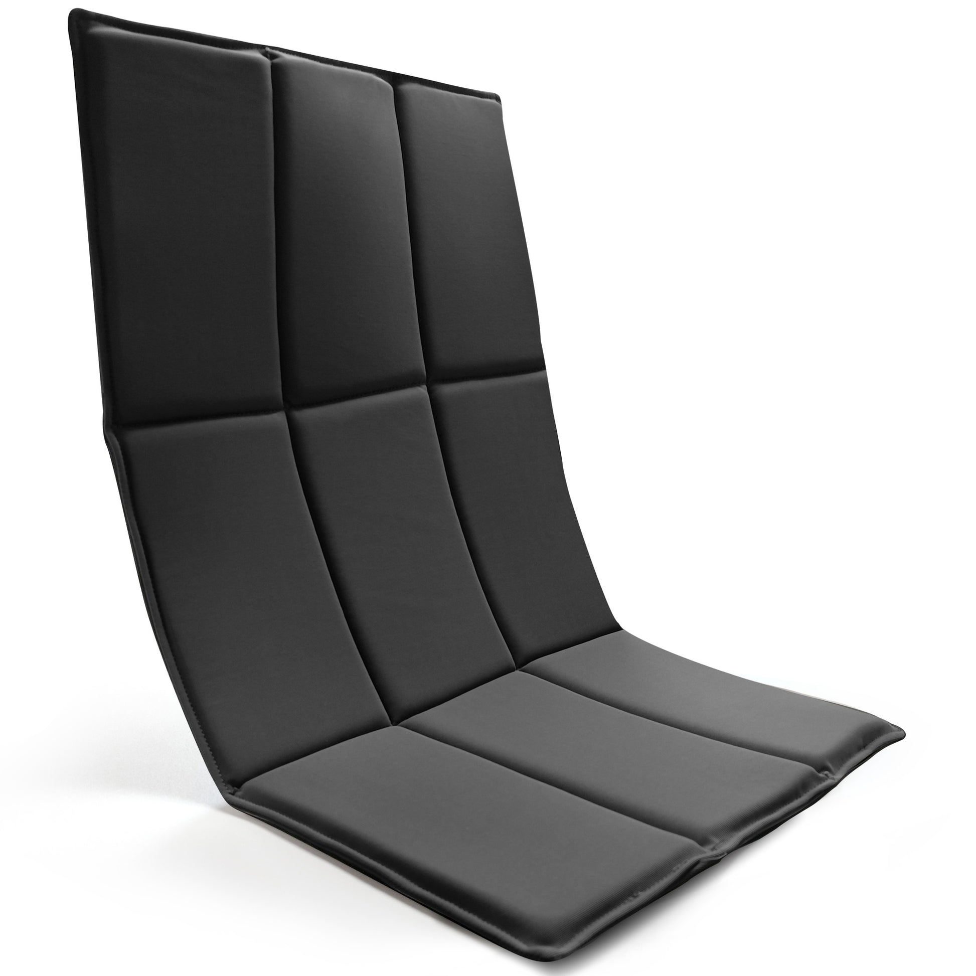EasPearl® Back Pad & Seat Cushion for Massage Chair, Foam Cushion, Nylon Fabric, One Size Fits All (Black)