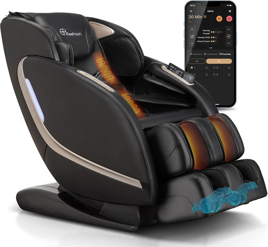 EasPearl R8079 4D Massage Chair with More Wider Heating, USB Port Insert