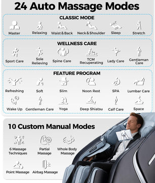 BOSSCARE GR8676 4D Massage Chair Zero Gravity Shiatsu SL-Track AI APP Control Heating Back
