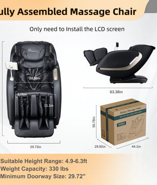 EasPearl® R8089  - Shiatsu Stretch Massage Recliner with Electric Footrest Extension