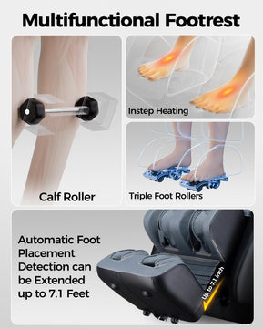 BOSSCARE GR8676 4D Massage Chair Zero Gravity Shiatsu SL-Track AI APP Control Heating Back
