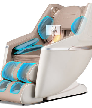 BOSSCARE GR8602 4D Full Body Massage Chair with Zero Gravity SL Track, Shiatsu Massage, Body Scan, Heat Therapy & Foot Rollers