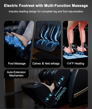 EasPearl® R8089 PRO - Shiatsu Stretch Massage Recliner with APP OTA Remote Controller