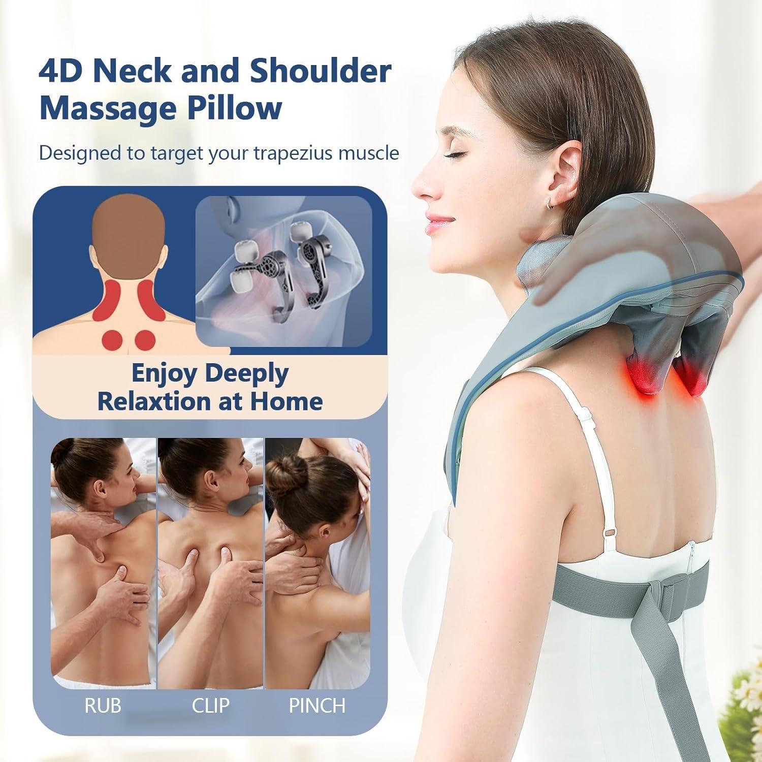 BOGO for R8089 - EasPearl® Neck & Shoulder Massager 4D Rollers - EasPearl