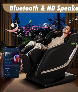 EasPearl R8079 4D Massage Chair with More Wider Heating, USB Port Insert
