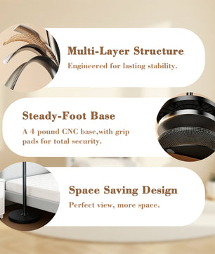 EasPearl desk phone stand with strong base