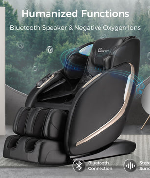 EasPearl humanized zero gravity chair with bluetooth and negative ocygen ions-r8069