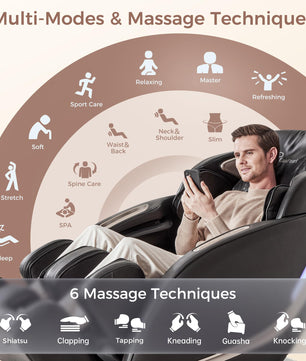 EasPearl massage office chair with multi modes and massage techniques-r8069