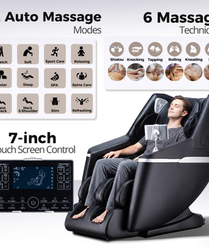 Full body massage chair with 12 auto modes
