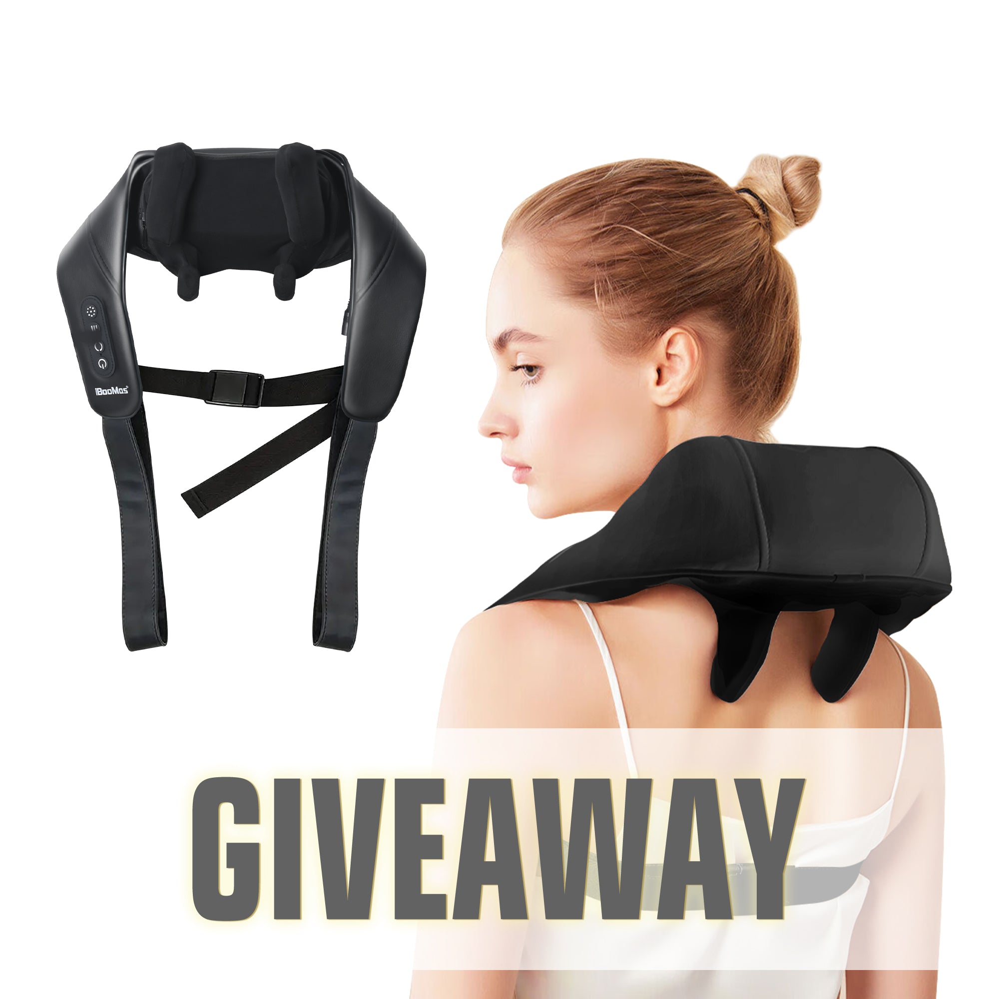 Only The U.S.) EasPearl® Neck & Shoulder Massager, 4D Deep Rollers fo