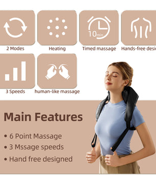 easpearl neck and shoulder massager main features