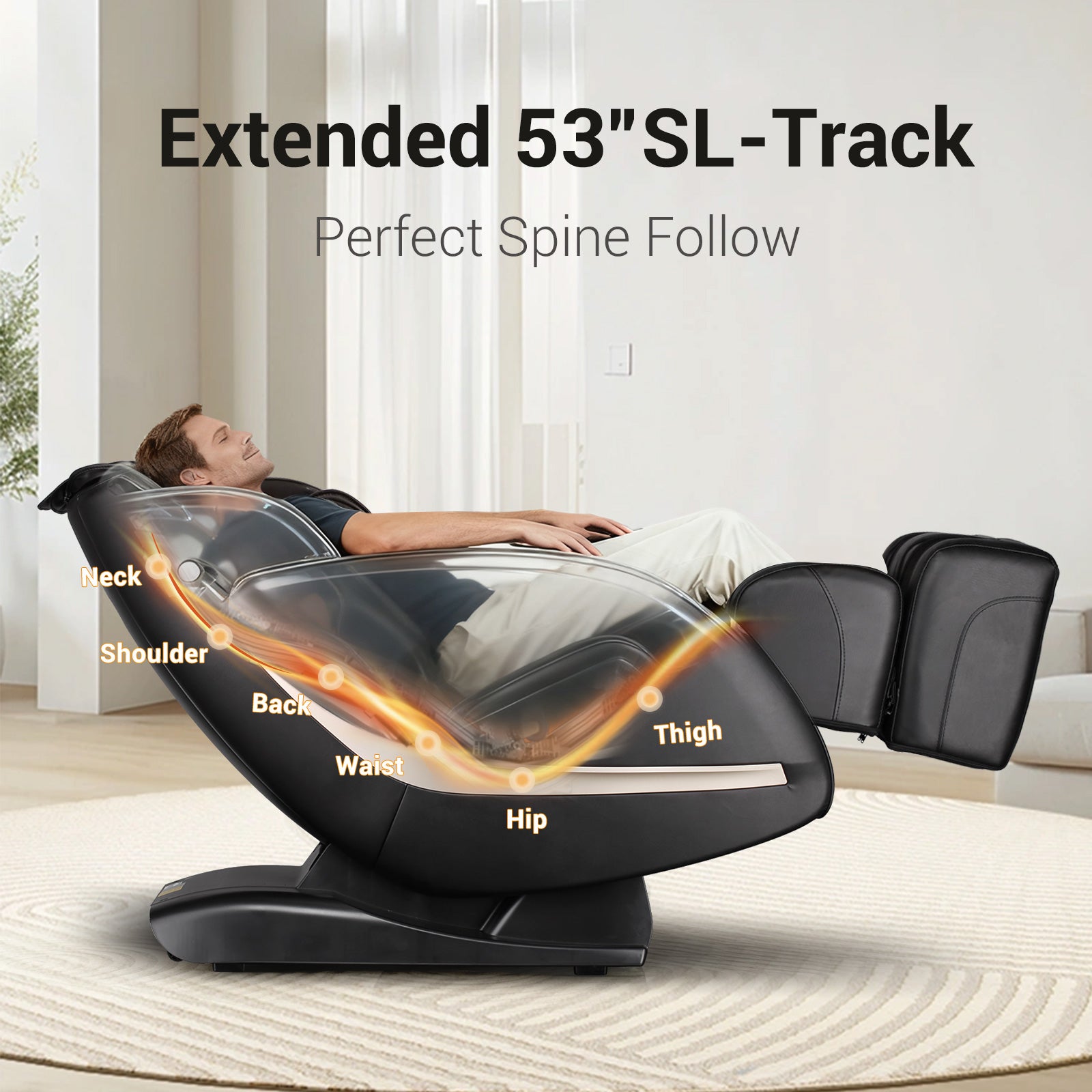 Easpearl extended SL Track massage chair
