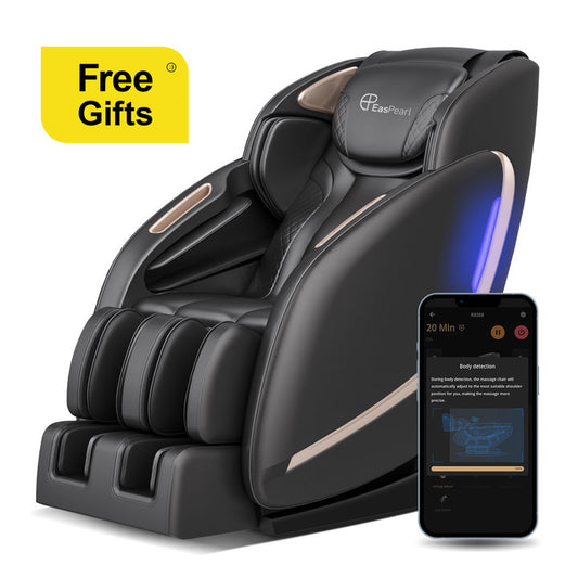 EasPearl® R8069 4D Massage Chair with App Controller, Shortcut Keys, Waist & Calf Heating