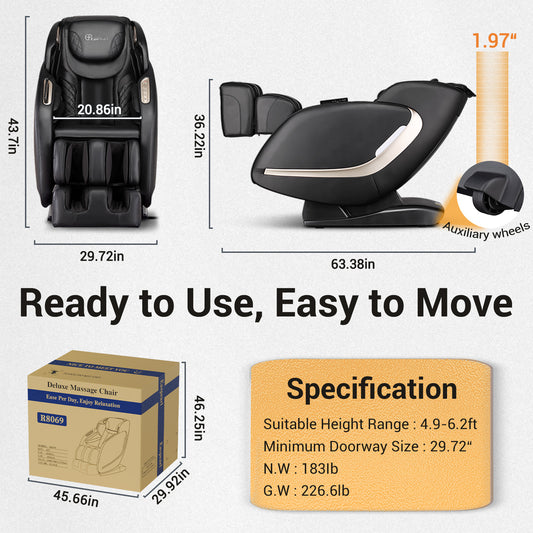 App/LCD One-Button massage chair