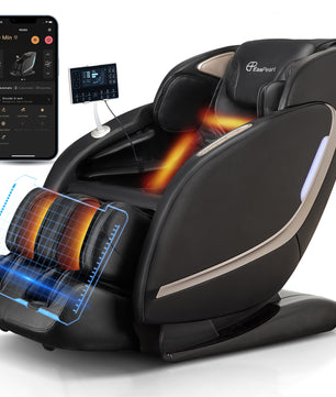 EasPearl® R8089 4D Zero Gravity Massage Chair with Heat, Electric Footrest Extension