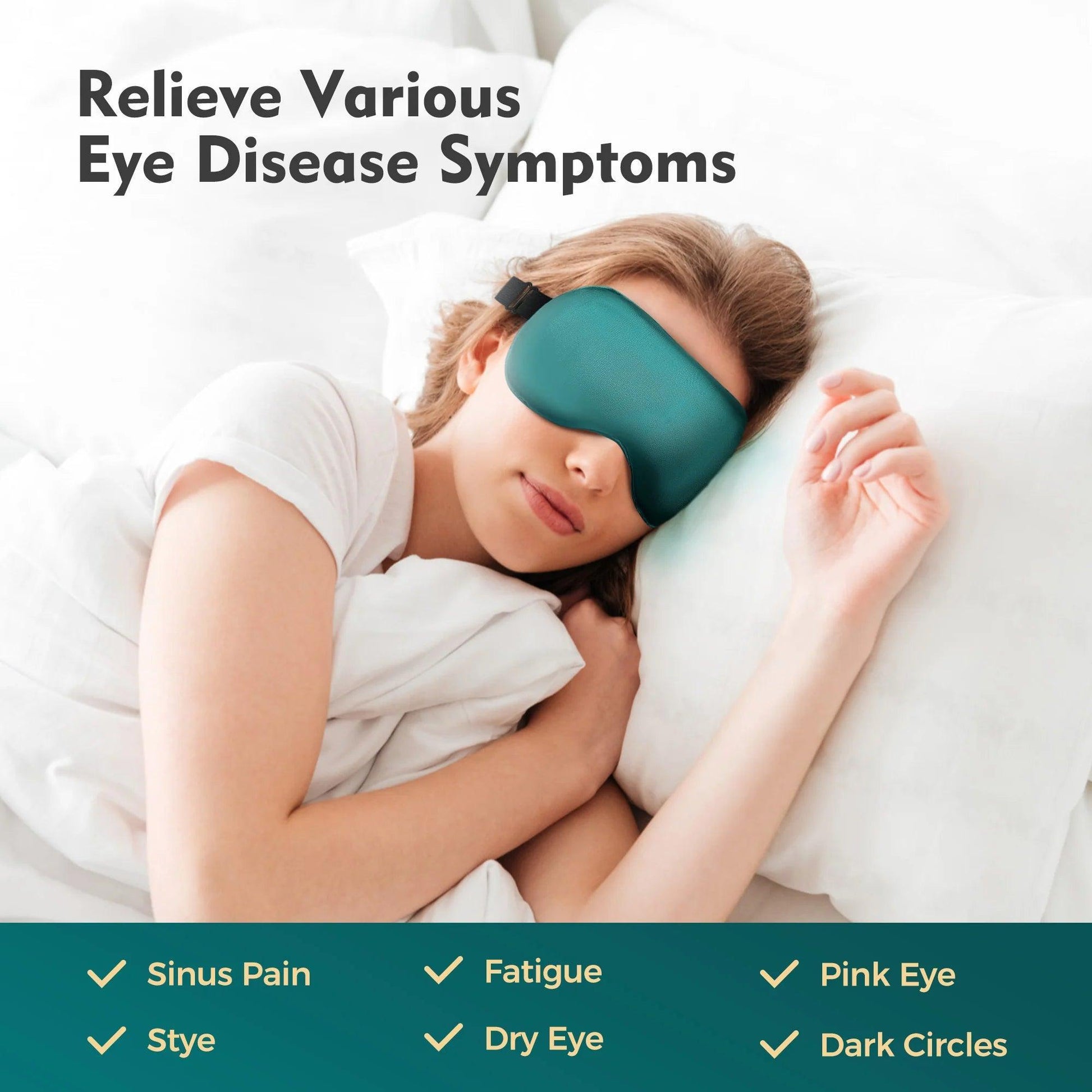 BOGO for R8079 - EasPearl® Silk Heated Eye Mask with Temp Timer - EasPearl