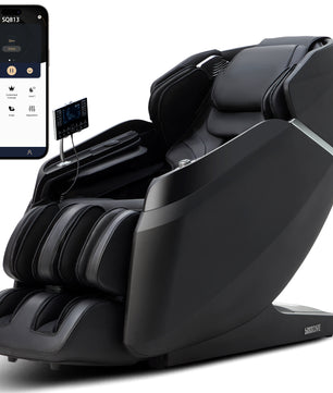 BOSSCARE SQ813 4D massage chair in brown with SL-Track and foot rollers