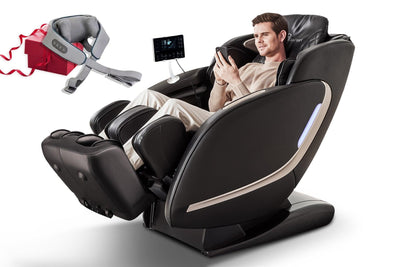 EasPearl® R8089 4D Fascia Rollers Zero-G Full Body Massage Chair with LCD Screen - EasPearl