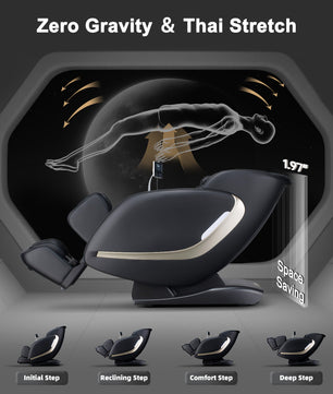 EasPearl® R8089 PRO - Shiatsu Stretch Massage Recliner with APP OTA Remote Controller