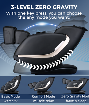 easpearl three level zero gravity massage recliner-r8079