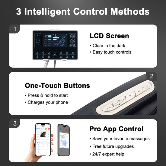 EasPearl® R8089 PRO - Shiatsu Stretch Massage Recliner with APP OTA Remote Controller